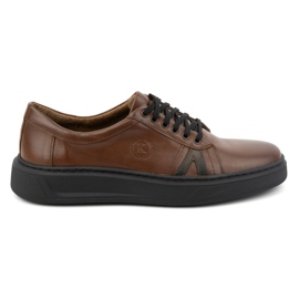 KOMODO Men's casual leather shoes 910/2 brown
