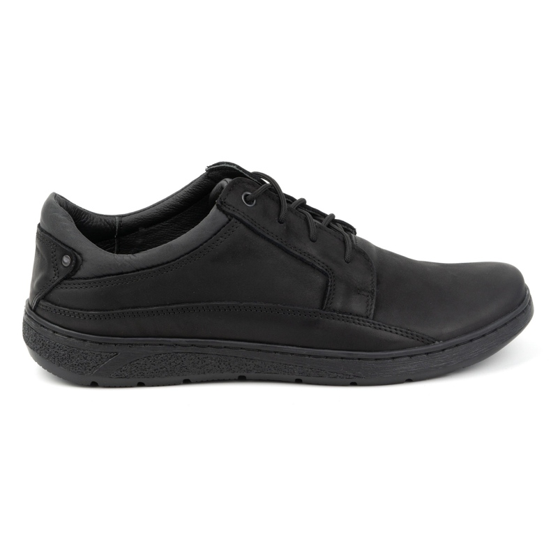 Olivier Men's lace-up leather shoes 077KZ black Olivier Men's lace-up leather shoes 077KZ black