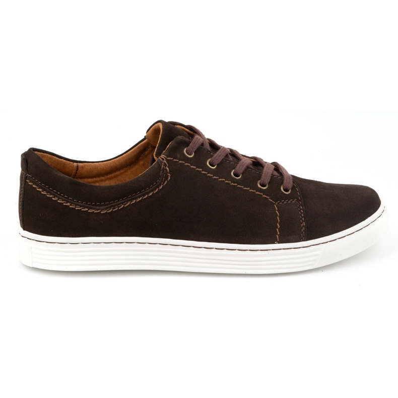 Olivier Men's casual leather shoes 946MA brown velour Olivier Men's casual leather shoes 946MA brown velour