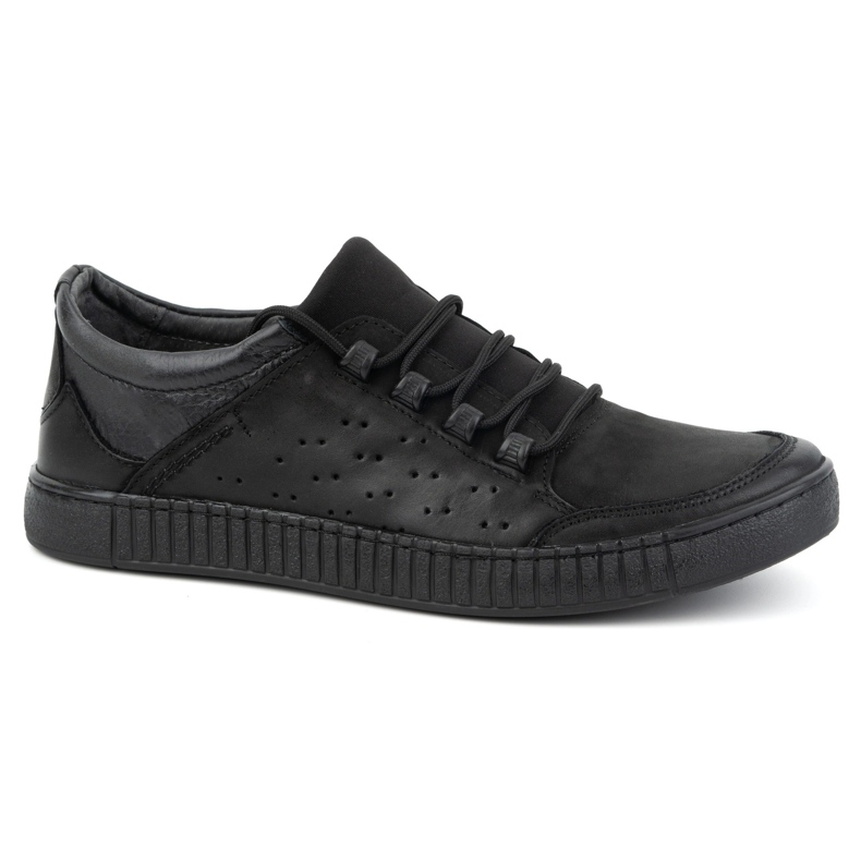 Olivier Men's Lace-Up Leather Shoes 287KZ Black