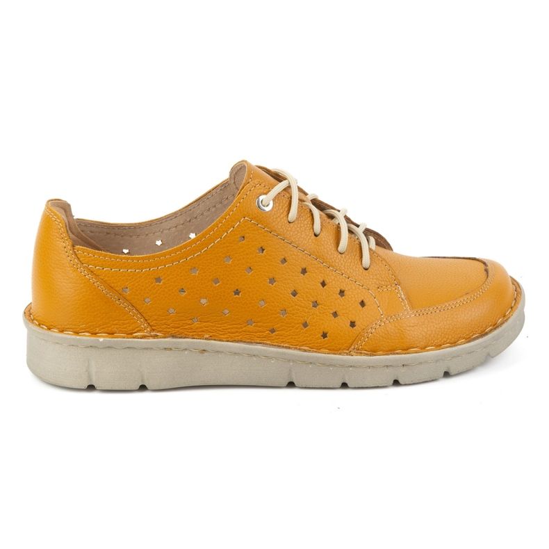 Kampol Women's leather half-boots 403/83 orange