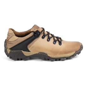 Olivier Men's trekking shoes 116 light brown beige Olivier Men's trekking shoes 116 light brown beige