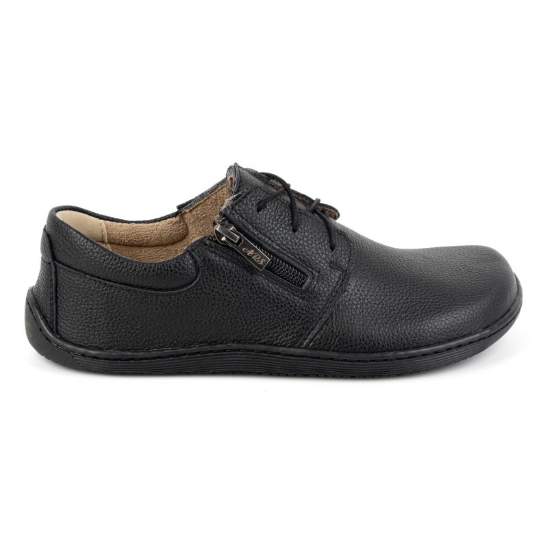 Olivier Women's leather minimalist shoes barefoot 1244 black