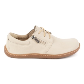 Olivier Women's minimalist leather shoes barefoot 1244 beige