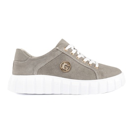 Gray suede platform shoes grey Gray suede platform shoes grey
