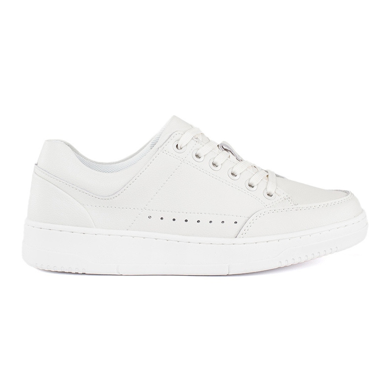 White leather high platform sneakers White leather high platform sneakers