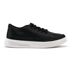 Leather openwork sneakers black Sergio Leone Leather openwork sneakers black Sergio Leone