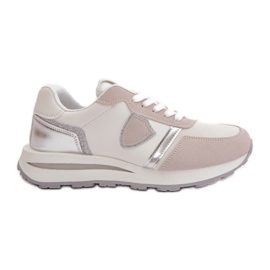 Women's Glitter Sneakers White Velaniela