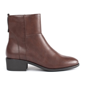 Sergio Leone Brown Leather Ankle Boots
