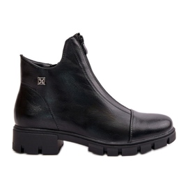 Insulated Women's Ankle Boots Made of Eco Leather Black Verietta