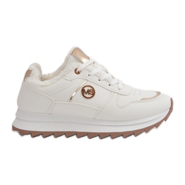 Women's Sports Shoes Fur Lined Platform White Lerisas