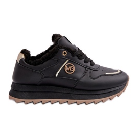 Women's Sports Shoes Fur Lined Platform Black Lerisas Women's Sports Shoes Fur Lined Platform Black Lerisas