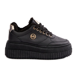 Sneakers Sports Shoes Women Insulated On A Massive Sole Black Ardiela Sneakers Sports Shoes Women Insulated On A Massive Sole Black Ardiela