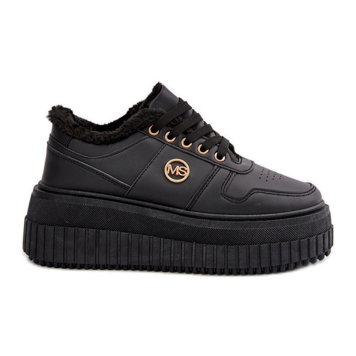 Sneakers Sports Shoes Women Insulated On A Massive Sole Black Verissha