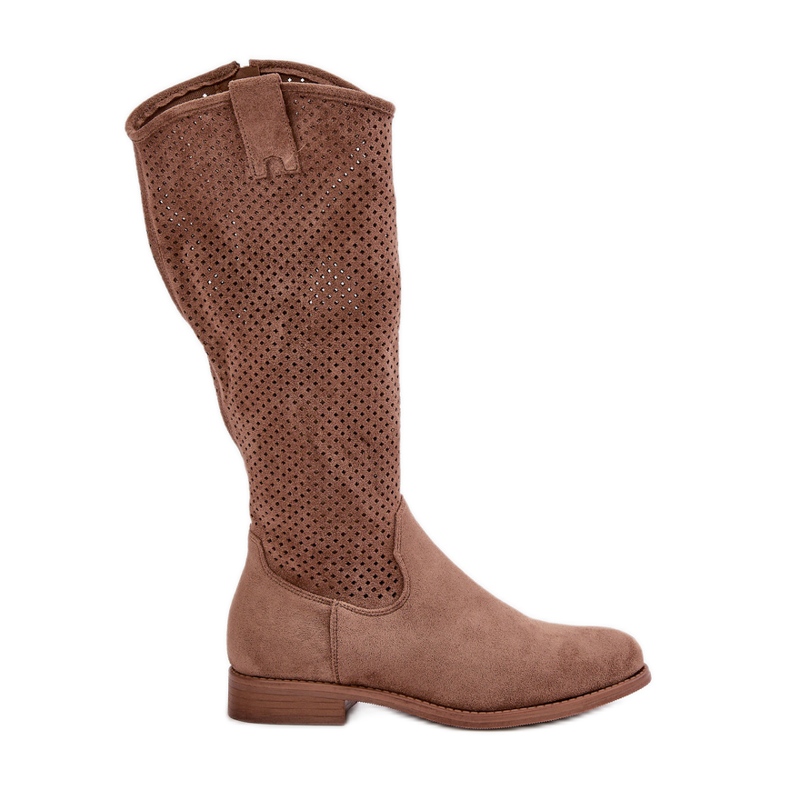 Openwork Women's Boots Brown S.Barski HY42-139