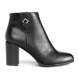 Black women's ankle boots with a heel Sergio Leone