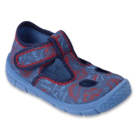 Befado children's slippers, elastic bottom 630P016, navy blue