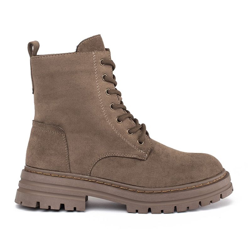 Brown women's lace-up workers' boots from Sergio Leone Brown women's lace-up workers' boots from Sergio Leone