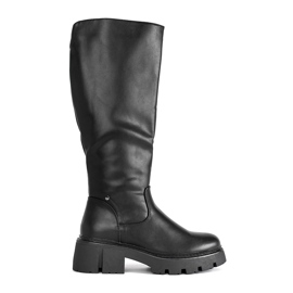Black Sergio Leone women's riding boots