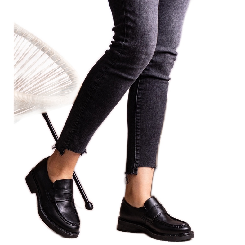 Black elegant loafers Élodie