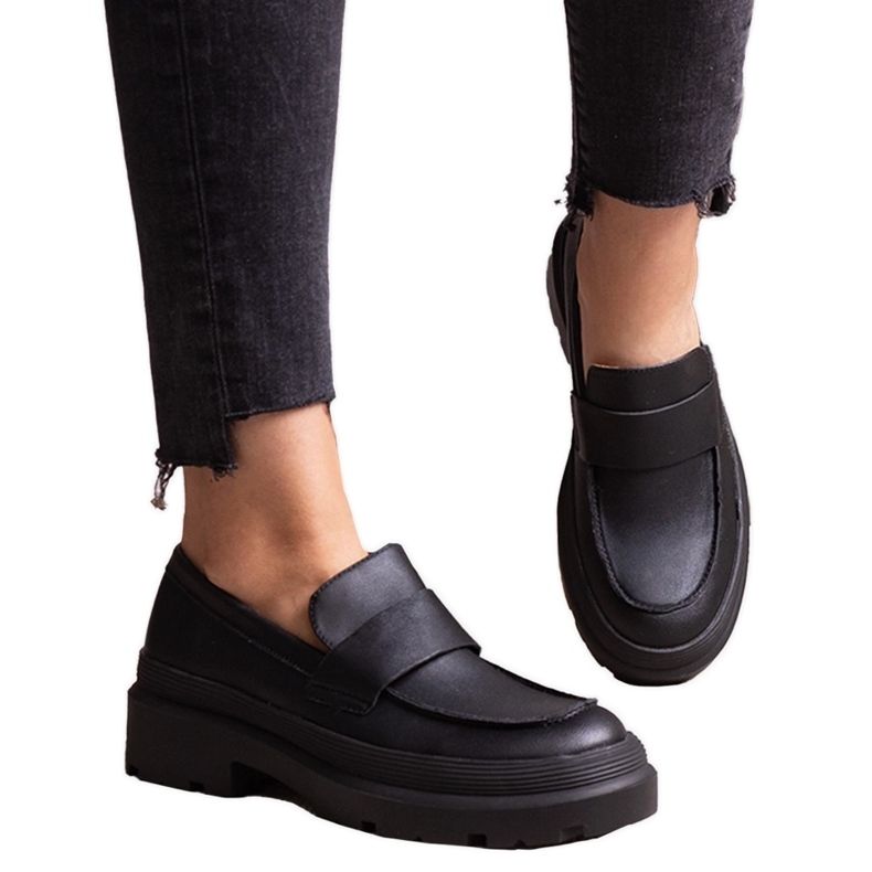 Black eco-leather half-boots Seraphin Black eco-leather half-boots Seraphin