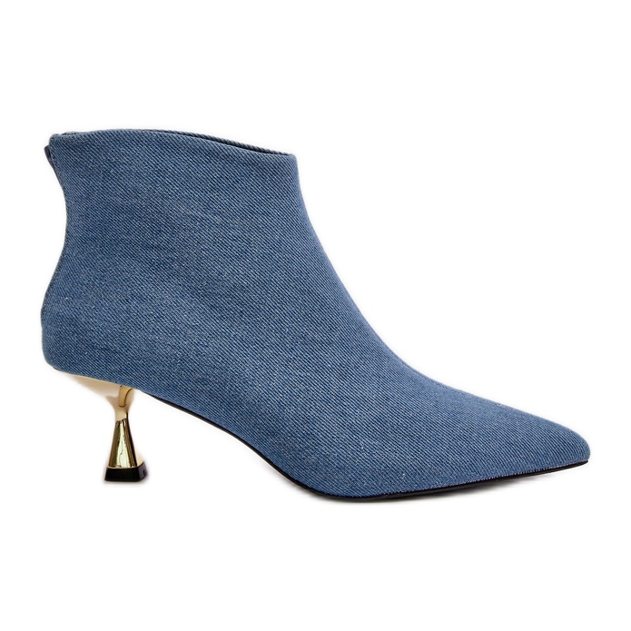 Women's Jeans Ankle Boots On A Stiletto Heel Blue Terlena Women's Jeans Ankle Boots On A Stiletto Heel Blue Terlena