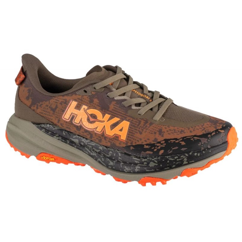 Hoka Speedgoat 6 Wide shoes 1147830-AQL brown