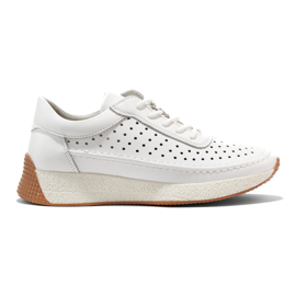Leather openwork sports shoes white Sergio Leone