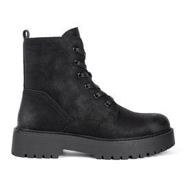 Black women's Sergio Leone platform boots
