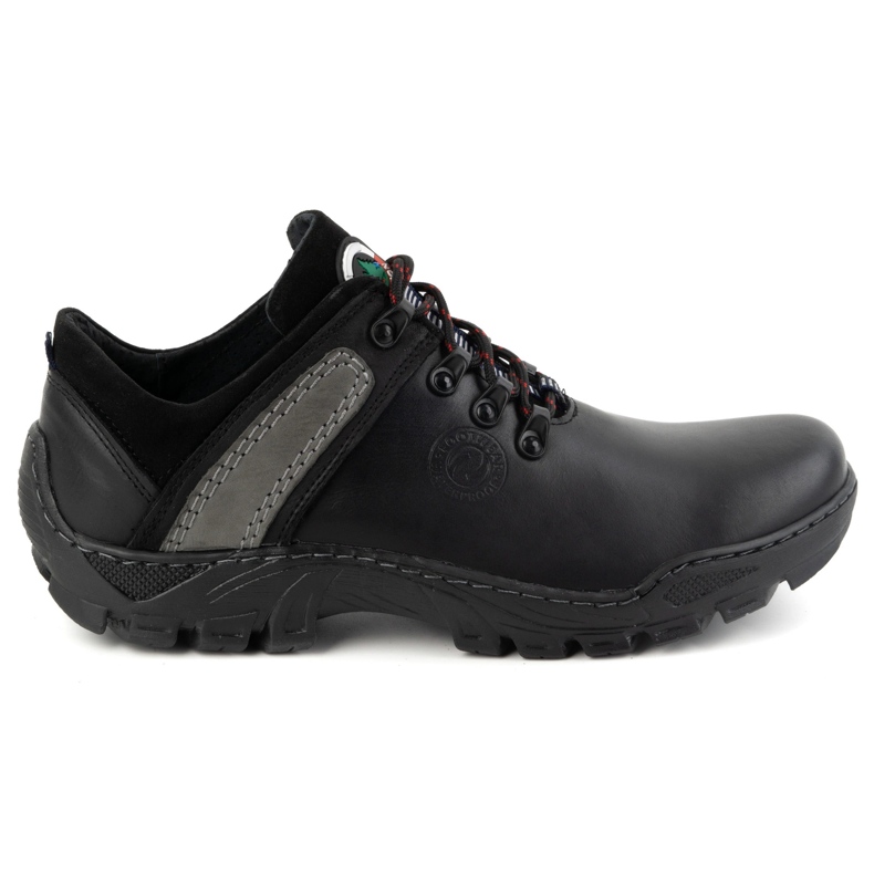 Olivier Men's leather trekking shoes 311GT black