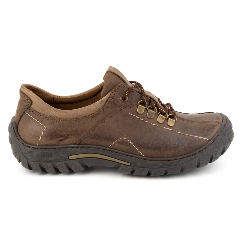KOMODO Men's trekking shoes leather 936K brown