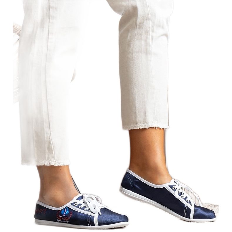 Navy Blue Women's Woodstock Sneakers Navy Blue Women's Woodstock Sneakers