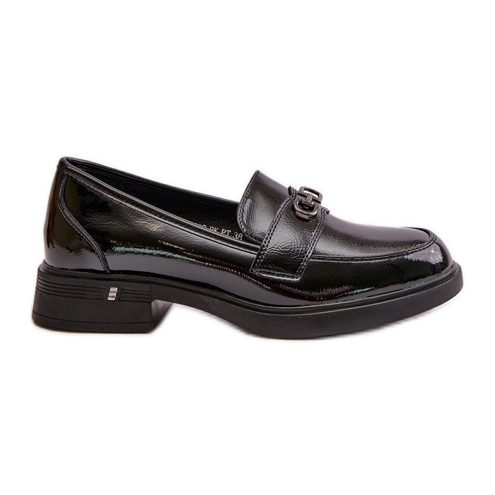 Patent Leather Women's Moccasins Black Vinceza 58409