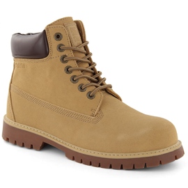 Leather suede men's boots camel Big Star OO174136 brown Leather suede men's boots camel Big Star OO174136 brown