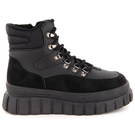 Women's boots on a thick platform black News 7928