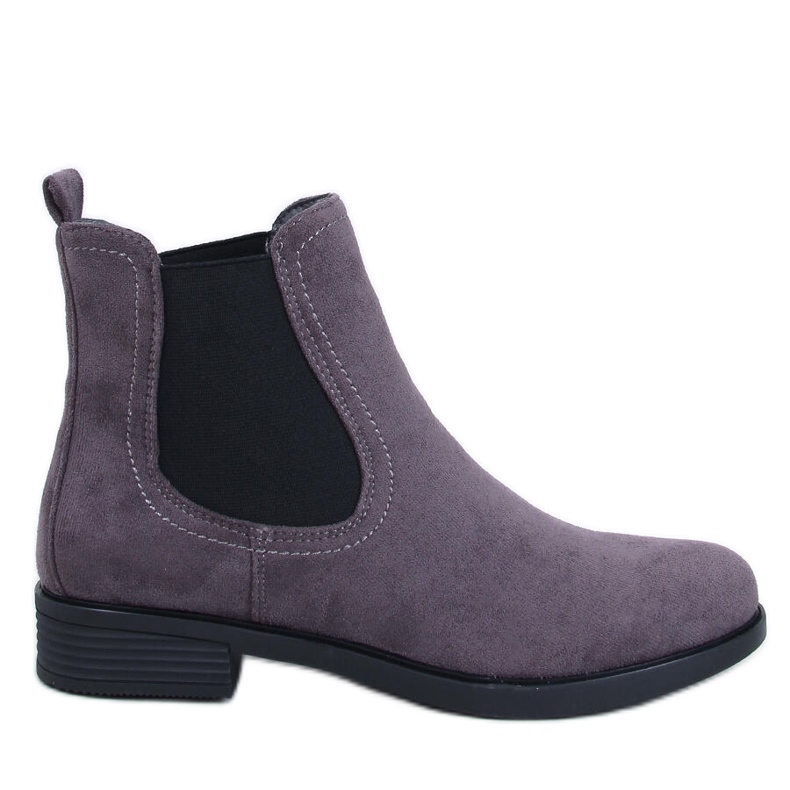 Suede Chelsea boots with rubber Terra Grey