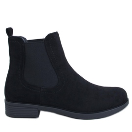 Suede Chelsea boots with Terra Black rubber
