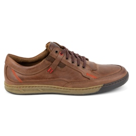 KOMODO Men's Leather Casual Shoes 932K Brown