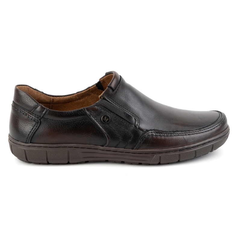 Olivier Men's leather shoes 790MP kabir dark brown