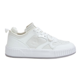 Men's Sneakers Eco Leather Big Star OO174003 White Men's Sneakers Eco Leather Big Star OO174003 White