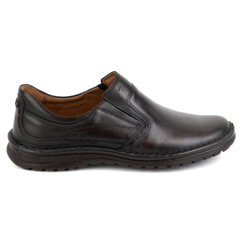 Olivier Men's leather shoes 759MP dark brown