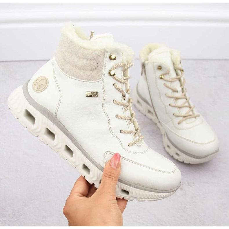 Rieker W RKR720 sports insulated boots white