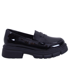 Gladieu Black patent leather loafers