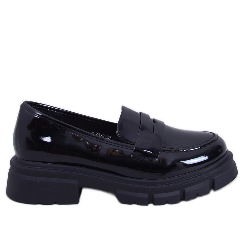 Gladieu Black patent leather loafers