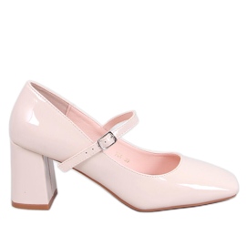 Mary Jane Heeled Pumps Valonis Beige