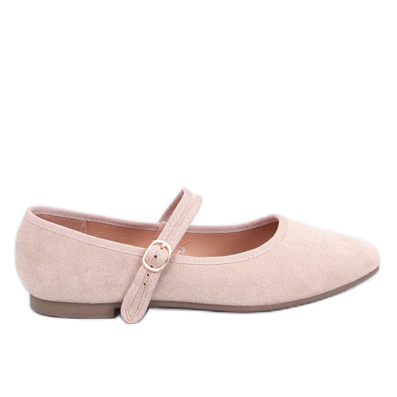 Mary Jane Golins Beige Ballet Flats