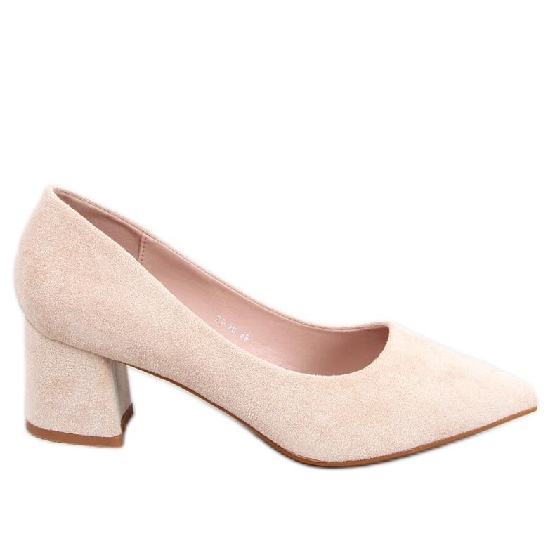 Farrin Beige Low Heel Pumps