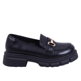 Kyress Black High Sole Moccasins Kyress Black High Sole Moccasins
