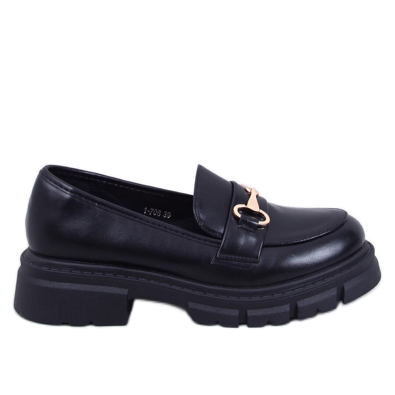 Kyress Black High Sole Moccasins