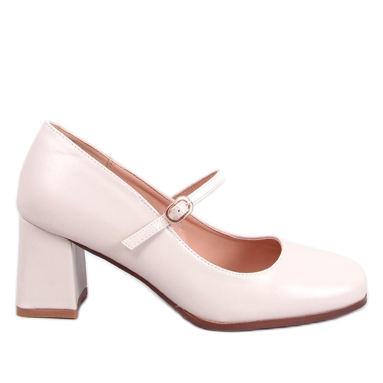 Mary Jane Keefel Beige Heeled Pumps Mary Jane Keefel Beige Heeled Pumps